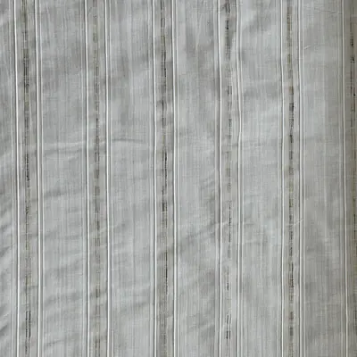 100 % plisse cotton,white and taupe primary image